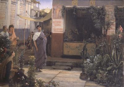 Alma-Tadema, Sir Lawrence The Flower Market (mk23) china oil painting image